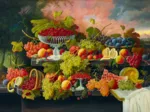 Severin Roesen - Still Life, 1867