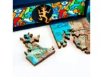 Holzpuzzle - Buntes Drachenbaden