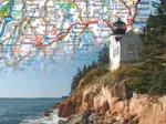 Maine State Map Mini
