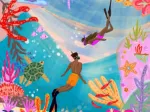 Wildes Schwimmen