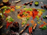 World Map in Spices