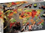 World Map in Spices
