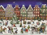 Adventskalender Puzzle - Winterabend in der Stadt