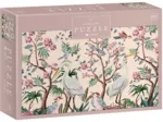 Secret Garden - Silberreiher und Blumen