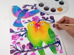 Aquarellum - Vögel Steigen Ab