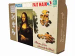 Handgeschnittenes Holzpuzzle - Leonardo Da Vinci - Mona Lisa