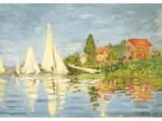Handgeschnittenes Holzpuzzle - Claude Monet : Regatta At Argenteuil