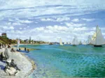 Handgeschnittenes Holzpuzzle - Regatta In Sainte-Adresse