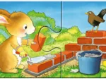My First Puzzles - Tiere auf der Baustelle (9x2 Teile)