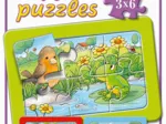 Rahmenpuzzle - Kleine Gartentiere (3x6 Teile)