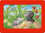 Rahmenpuzzle - Kleine Gartentiere (3x6 Teile)