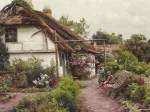 Peder Mørk Mønsted - Children in the Flower Garden