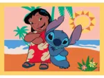 Puzzle 4 in 1 - Stitch und seine Freunde