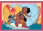 Puzzle 4 in 1 - Stitch und seine Freunde