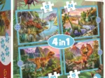 4 Puzzles - Einzigartige Dinosaurier