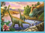 4 Puzzles - Einzigartige Dinosaurier