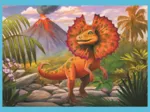 4 Puzzles - Einzigartige Dinosaurier