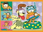 4 Puzzles - Garfield Loves Lasagna