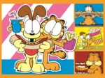 4 Puzzles - Garfield Loves Lasagna