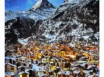 Puzzle aus Kunststoff - Light of Zermatt, Switzerland