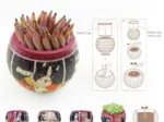3D Puzzle - Flower Pot - Cat's Play Time