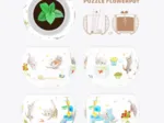 3D Puzzle - Flower Pot - Cat's Play Time